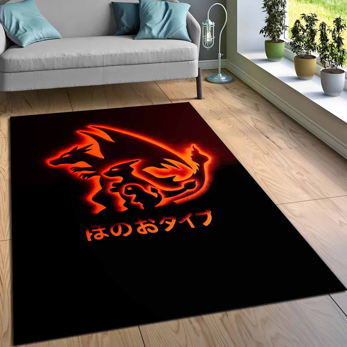 Feuer Glurak Pokmon Fire Charizard Pokemon 2 Teppich – Bild 3