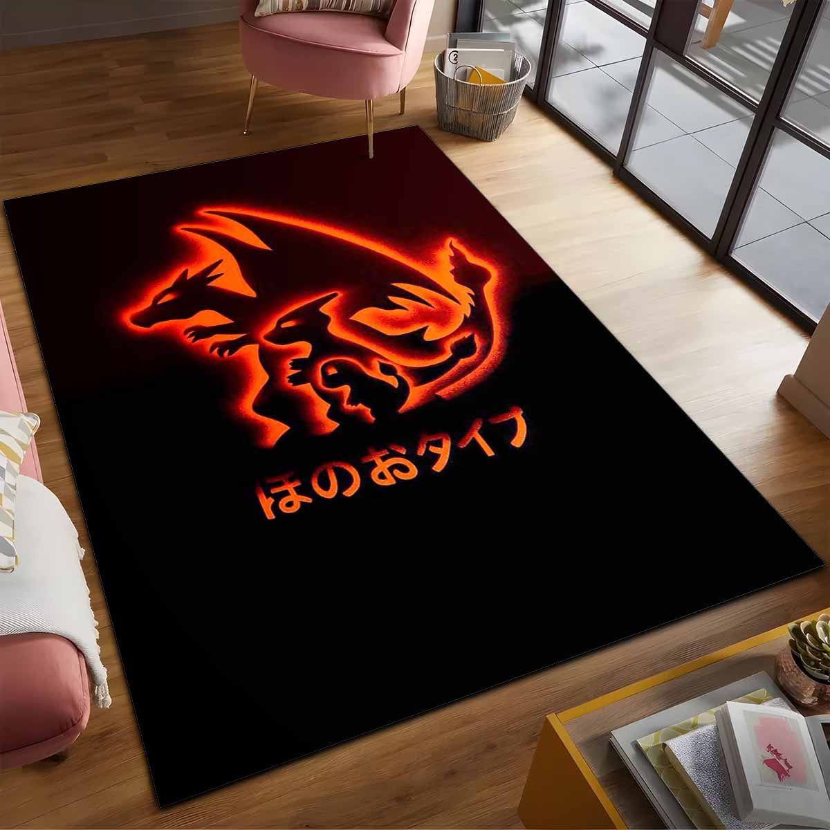 Feuer Glurak Pokmon Fire Charizard Pokemon 2 Teppich – Bild 2