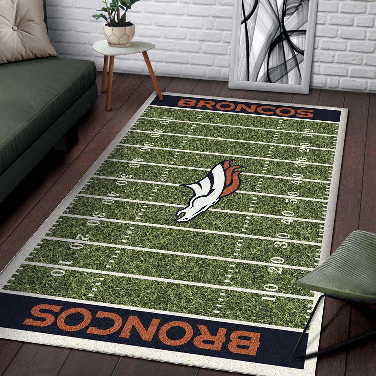 Football Team Denver Broncos Teppich – Bild 2