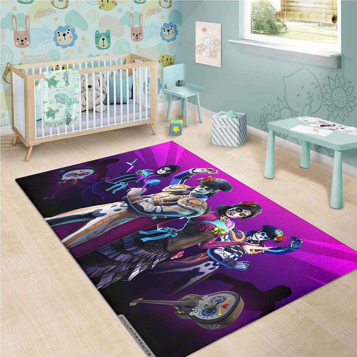 Fortnite Battle Royale Game Muertos Set Teppich – Bild 3