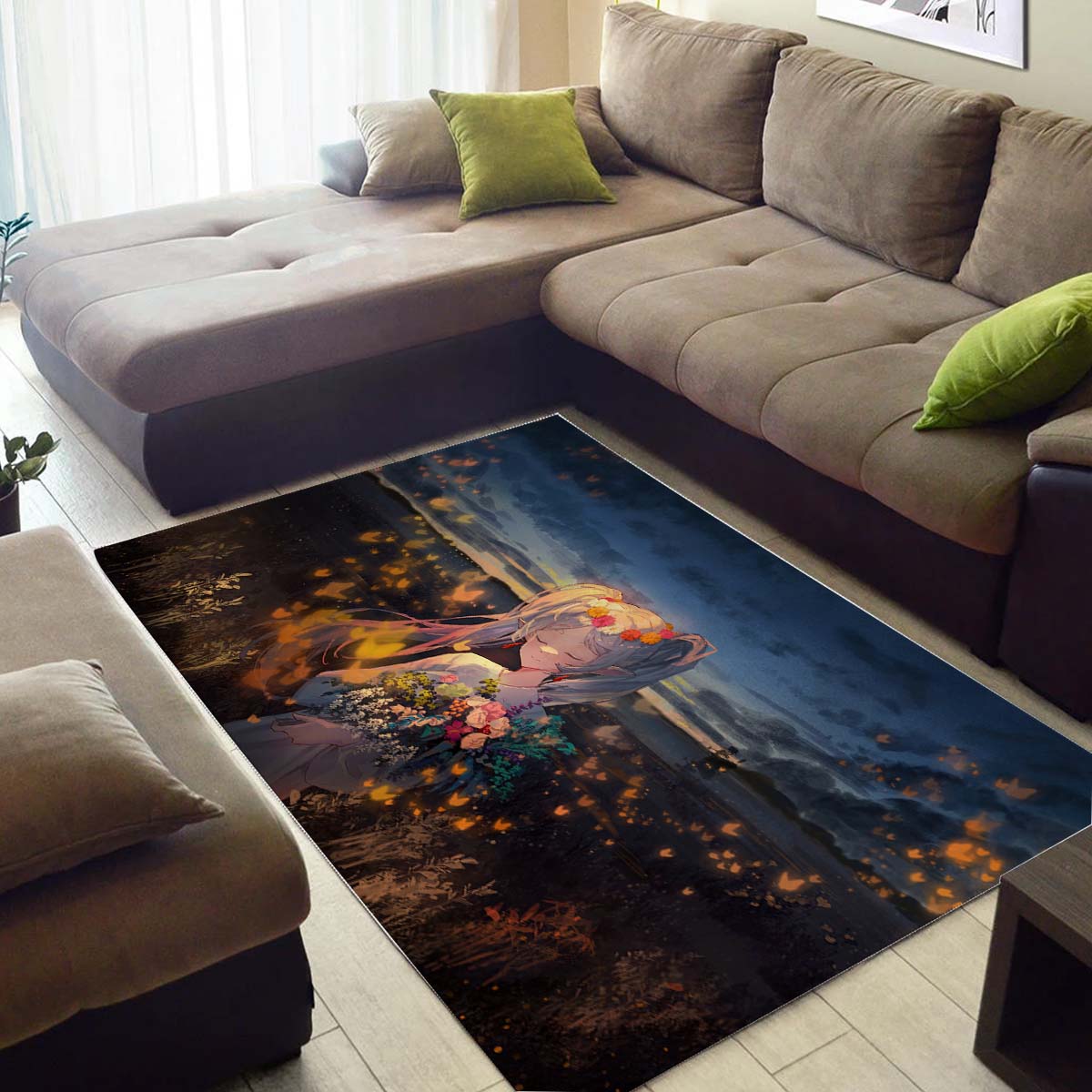 Frieren Anime Girl Teppich – Bild 3