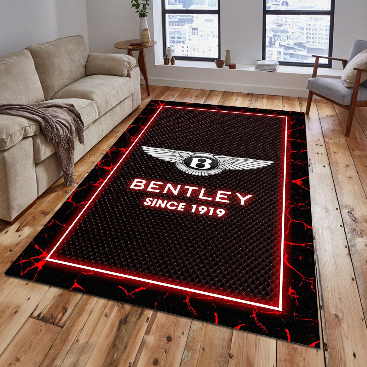 Bentley 07 Teppich - Teppich mit Automotiv-Motiv