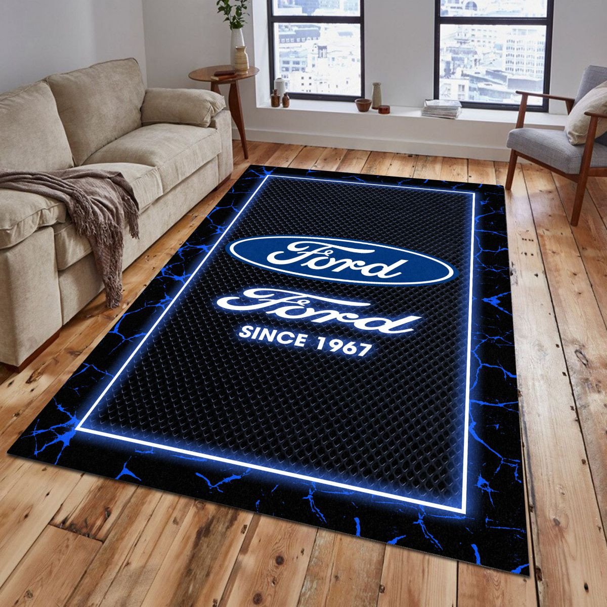 Ford Teppich - Teppich mit Automotiv-Motiv