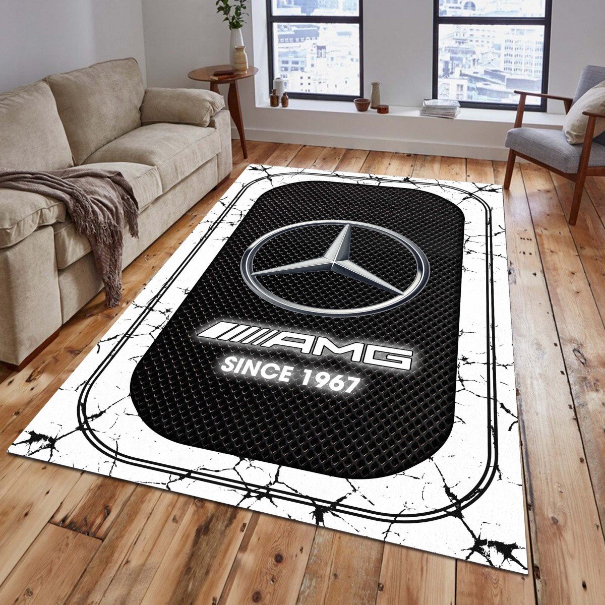 Mercedes-AMG Teppich - Teppich mit Automotiv-Motiv
