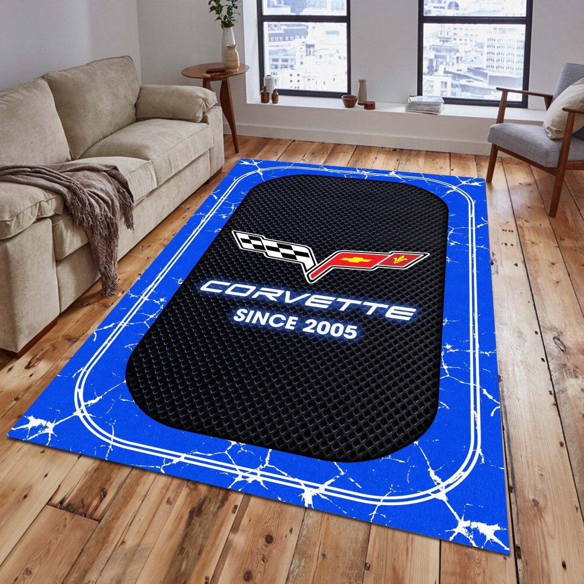 Corvette C6 02 Teppich - Teppich mit Automotiv-Motiv