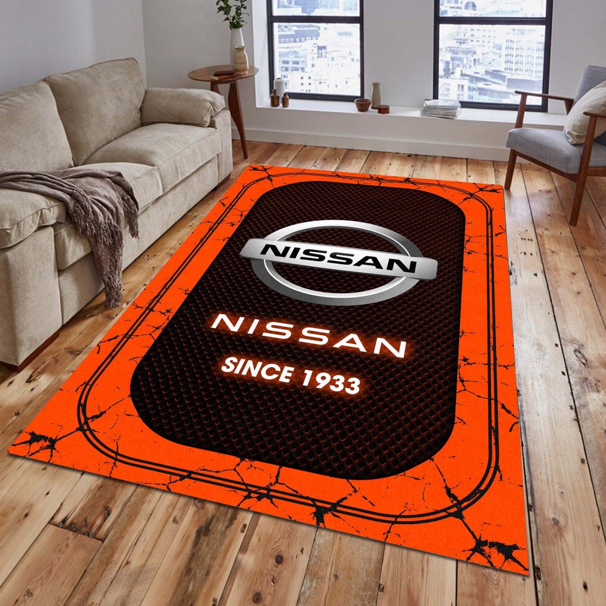 Nissan 06 Teppich - Teppich mit Automotiv-Motiv