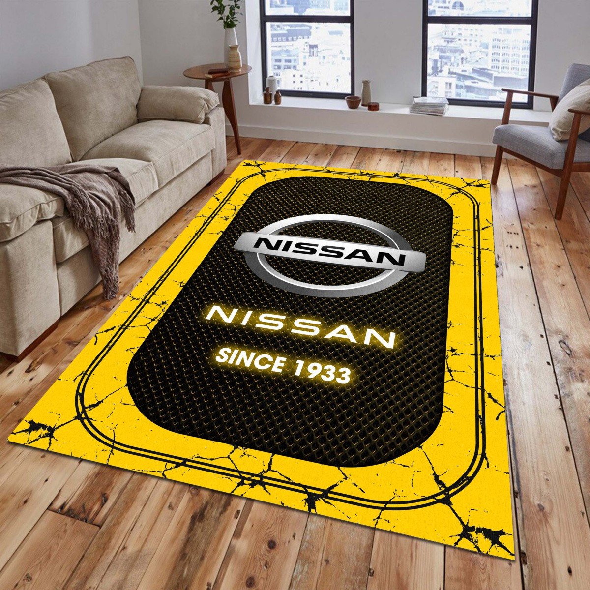 Nissan 08 Teppich - Teppich mit Automotiv-Motiv