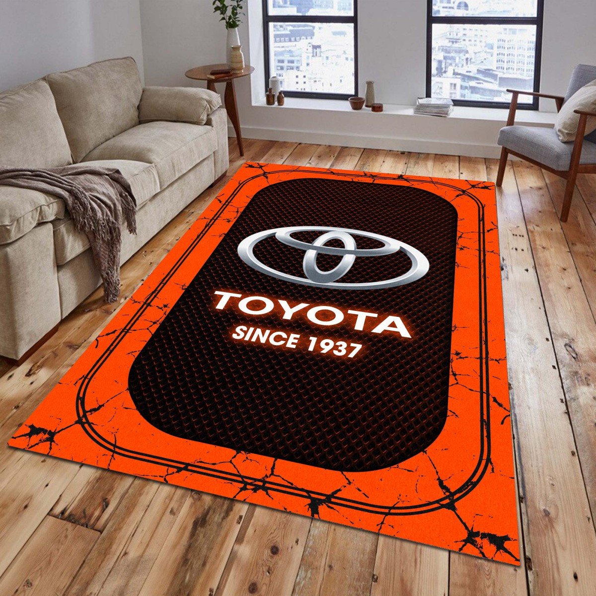 Toyota 06 Teppich - Teppich mit Automotiv-Motiv