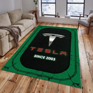 Tesla 05 Teppich - Teppich mit Automotiv-Motiv