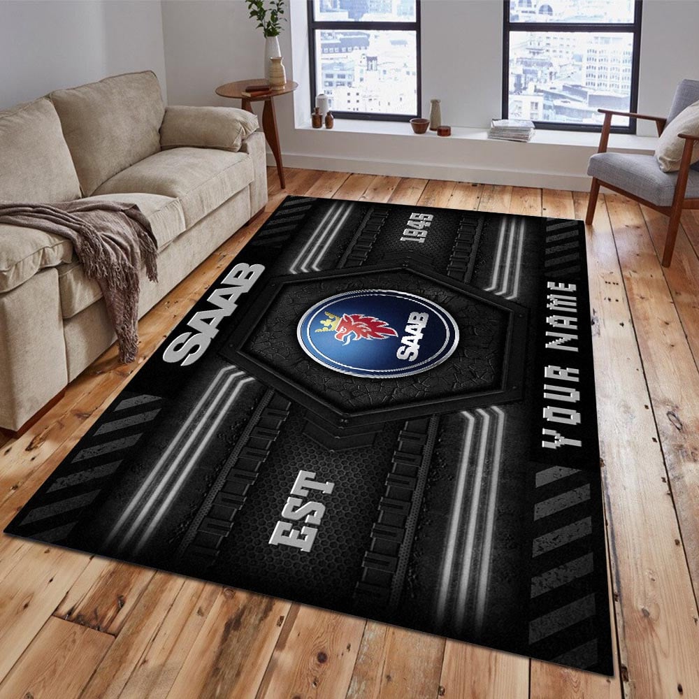 Saab Automobile Teppich 2 - Teppich mit Automotiv-Motiv