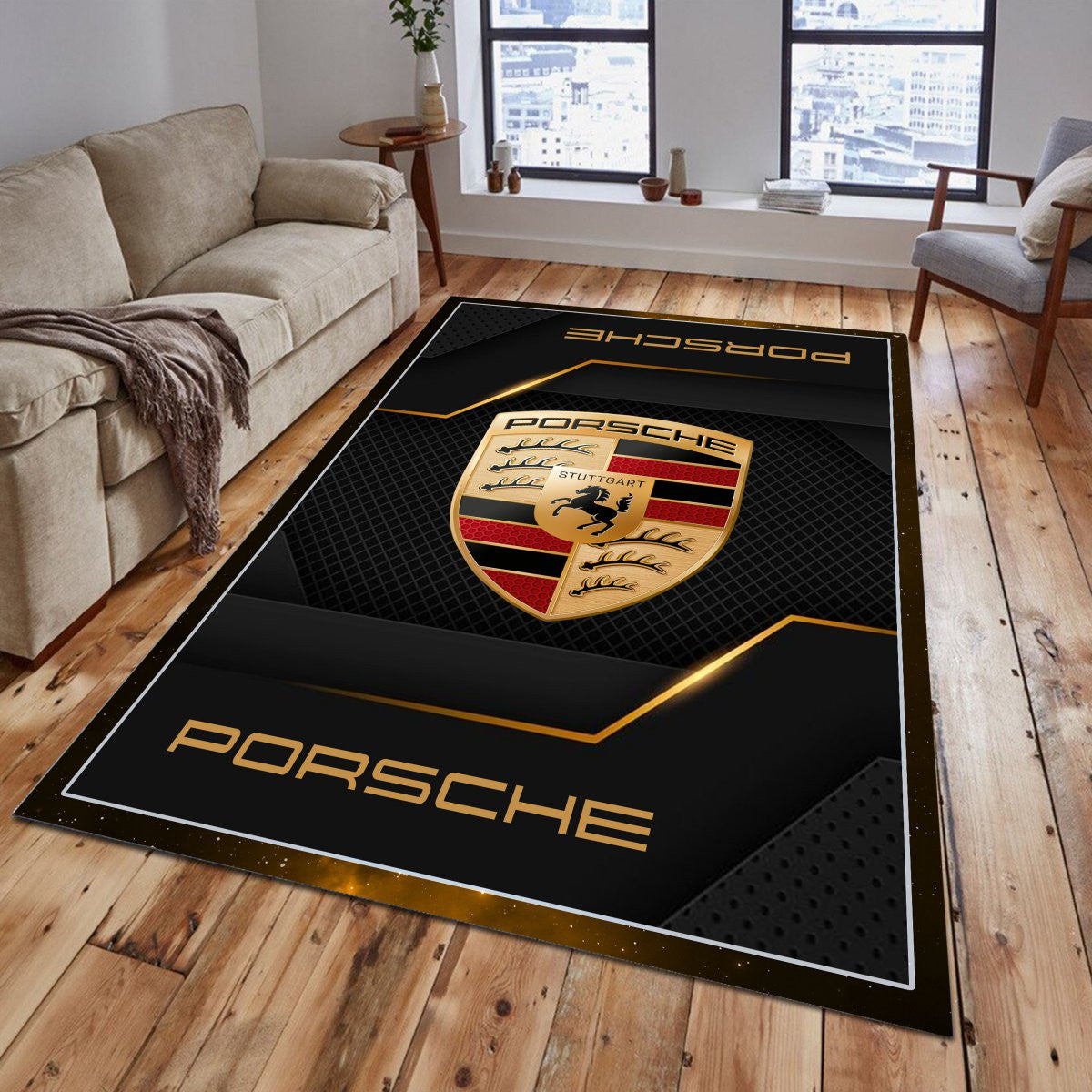 Porsche Teppich - Teppich mit Automotiv-Motiv