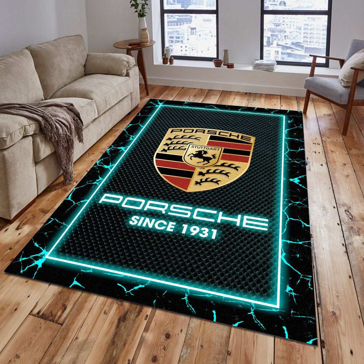 Porsche 04 Teppich - Teppich mit Automotiv-Motiv