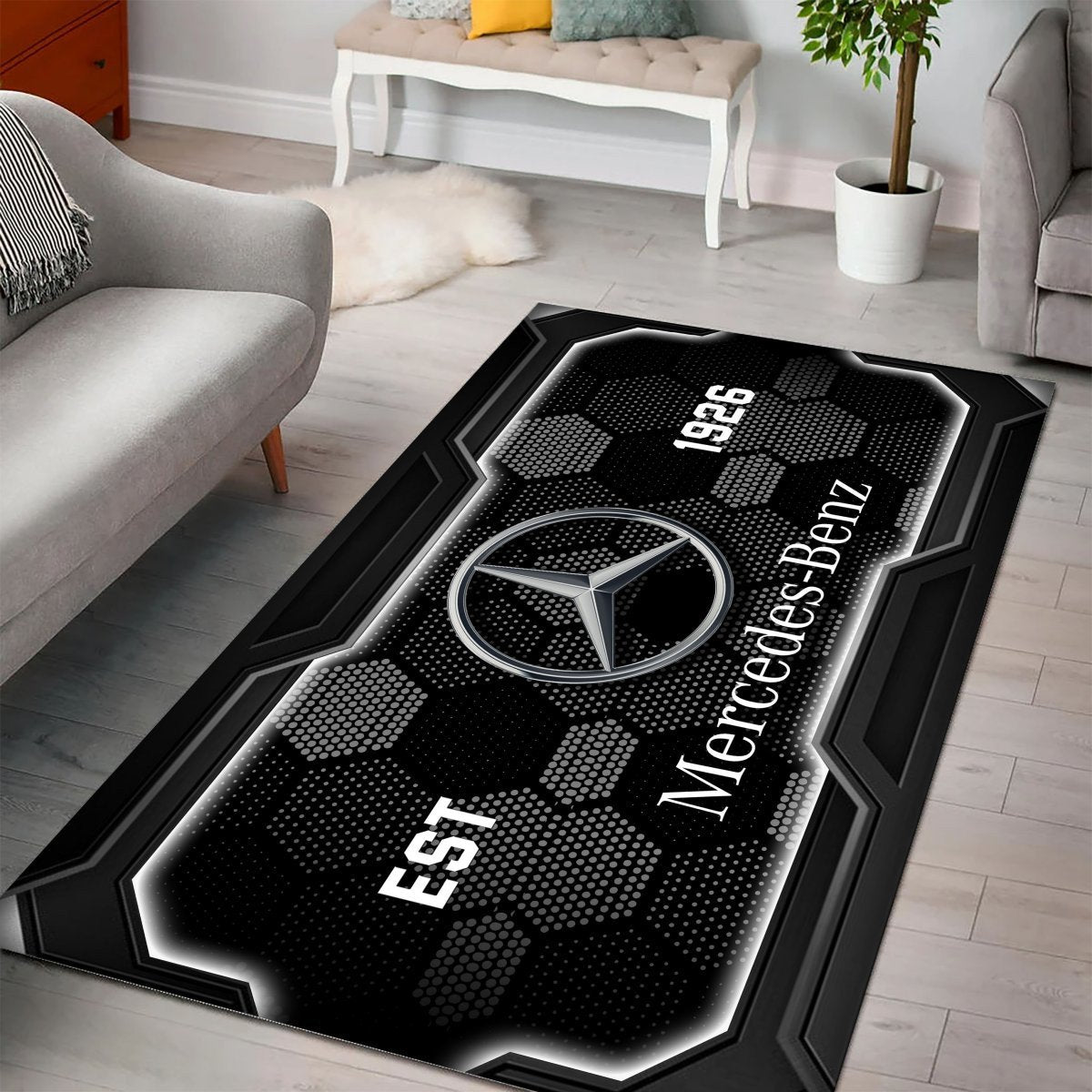 Mercedes-Benz Teppich - Teppich mit Automotiv-Motiv – Bild 2