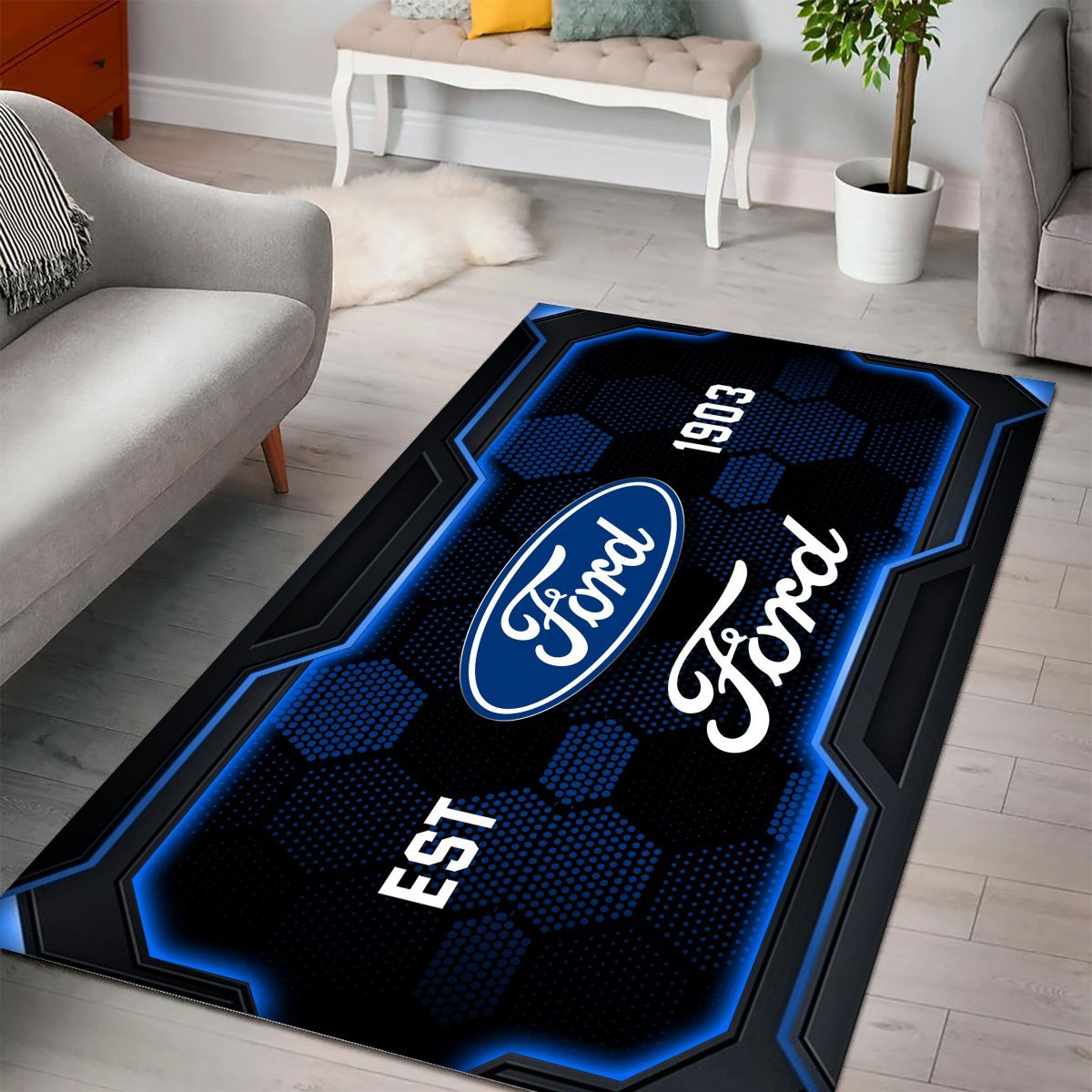 Ford Teppich - Teppich mit Automotiv-Motiv – Bild 2