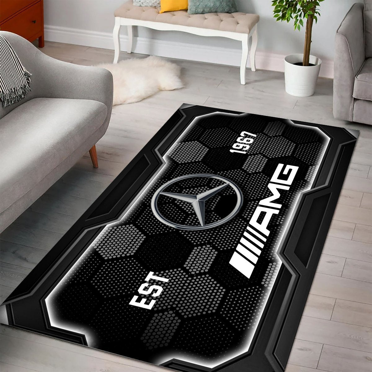 Mercedes-AMG Teppich - Teppich mit Automotiv-Motiv – Bild 2