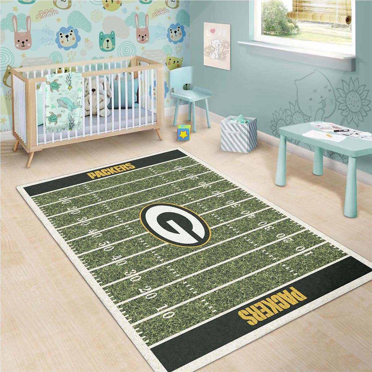 Green Bay Packers Football Teppich – Bild 3