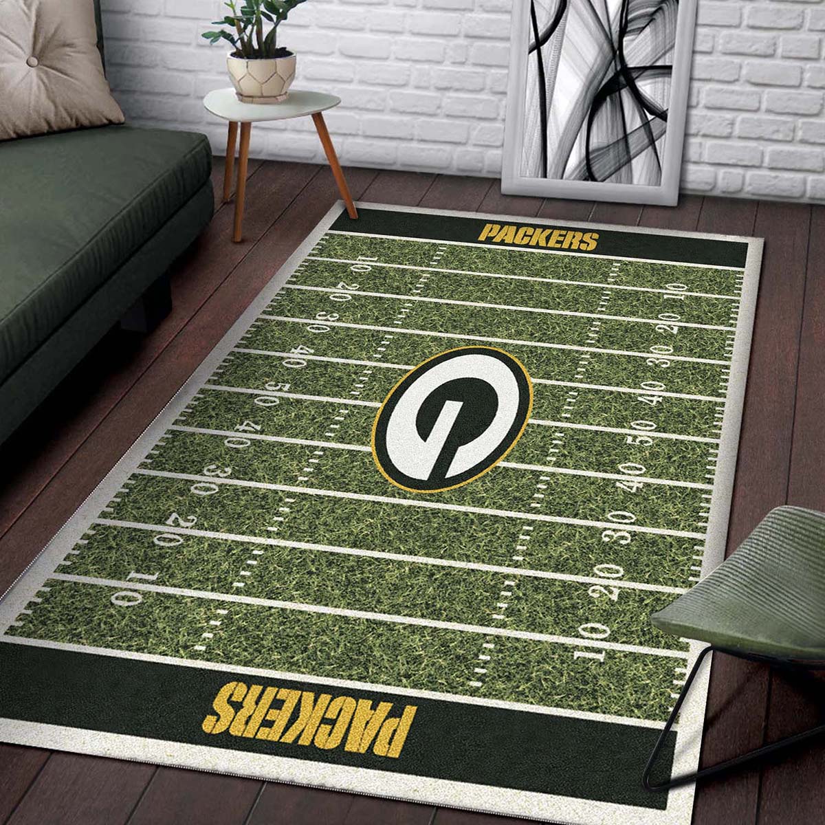 Green Bay Packers Football Teppich – Bild 2