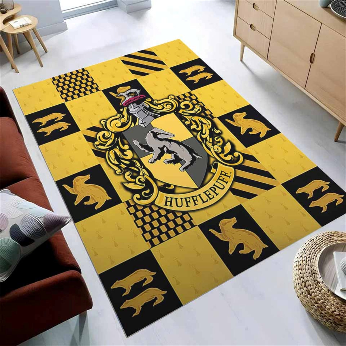 Hufflepuff Harry Potter 3 Teppich