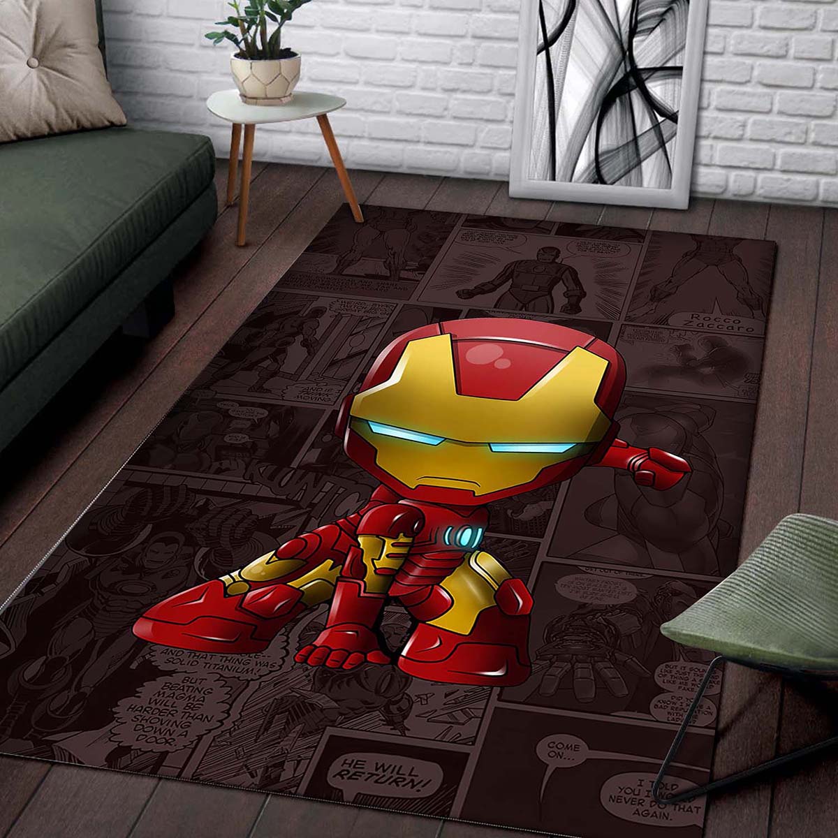 Iron Man Comics Teppich – Bild 2