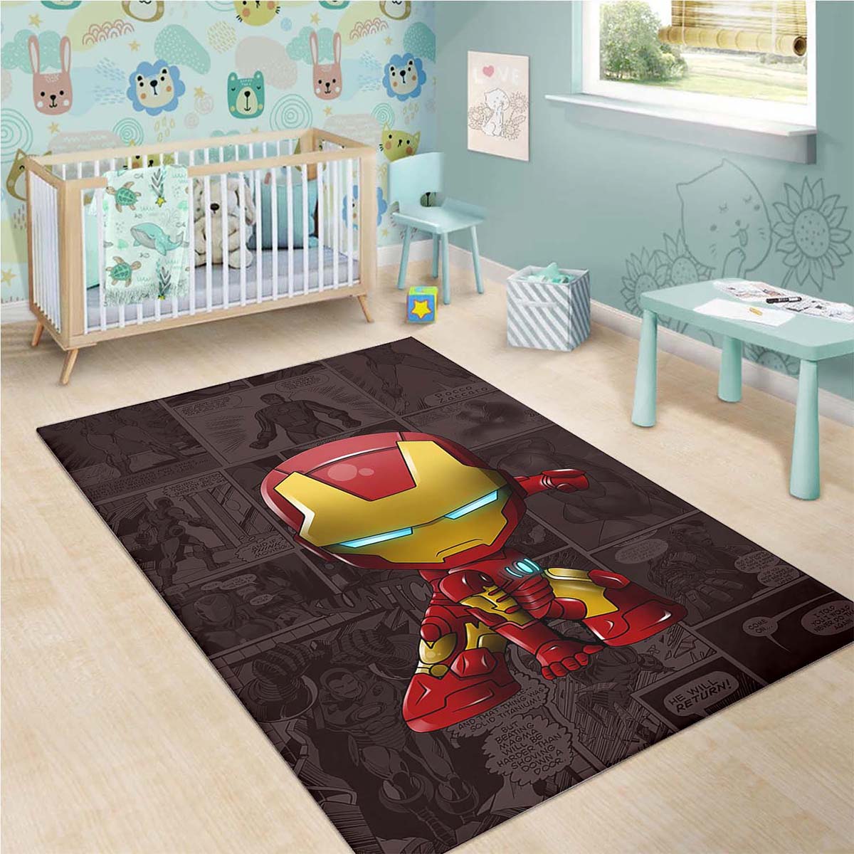 Iron Man Comics Teppich – Bild 3
