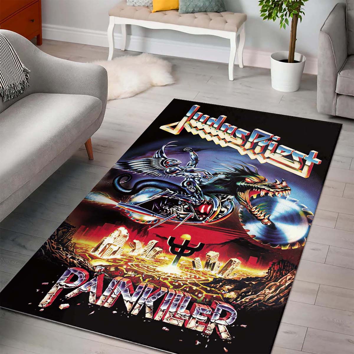 Judas Priest Band Painkiller Teppich – Bild 3