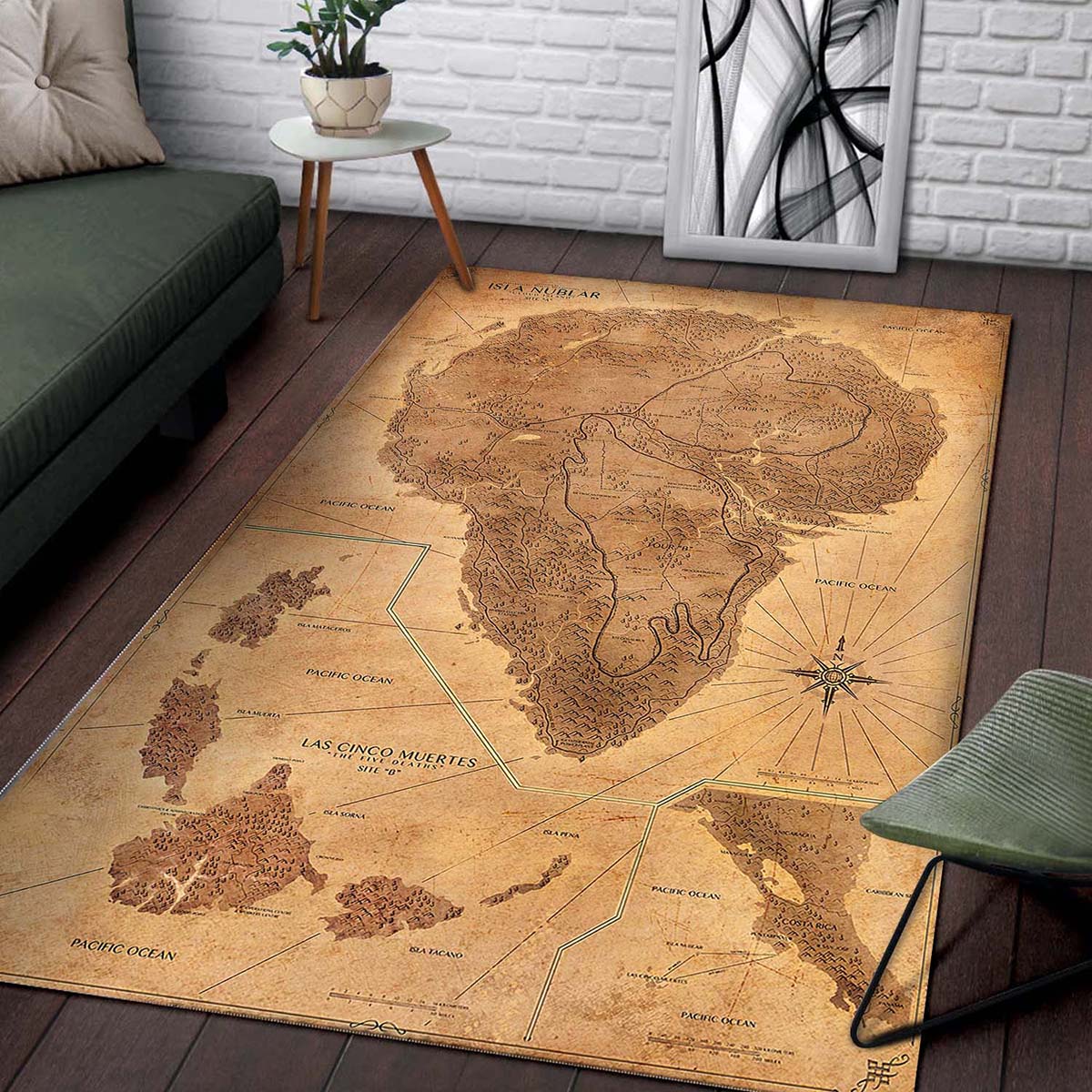 Jurassic Park Map 2 Teppich – Bild 2