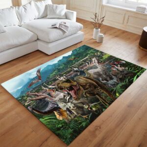 Alternative view of Jurassic World Dinosaurier 1 Teppich - TOK