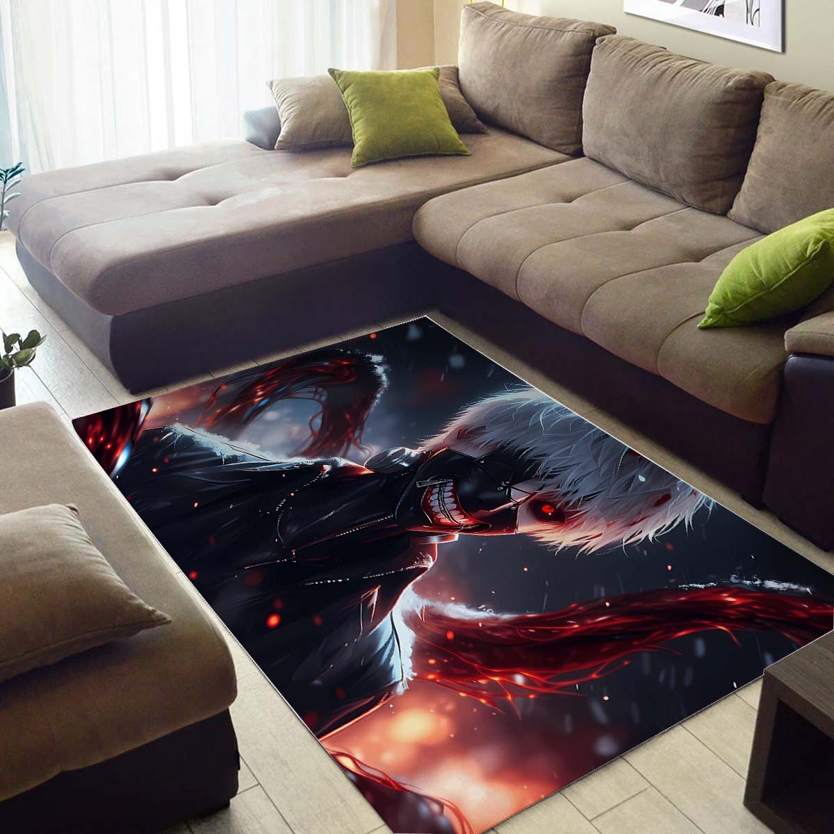Ken Kaneki Ai Art Teppich – Bild 3