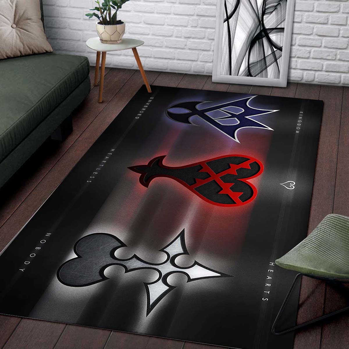 Kingdom Hearts Logo Gaming Teppich – Bild 2