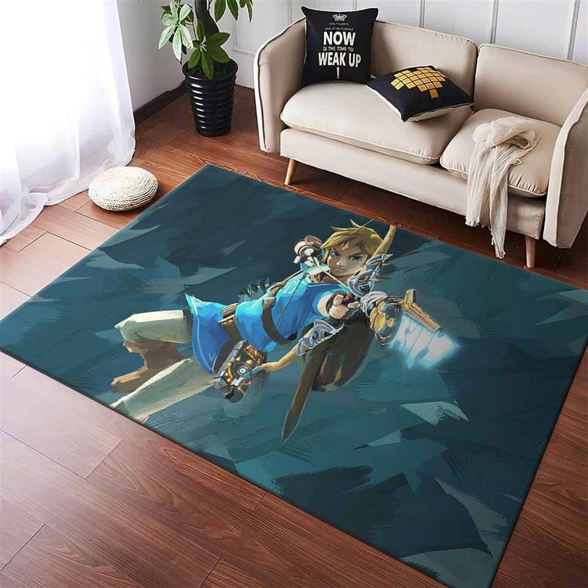 Legende von Zelda Breath of Link Teppich