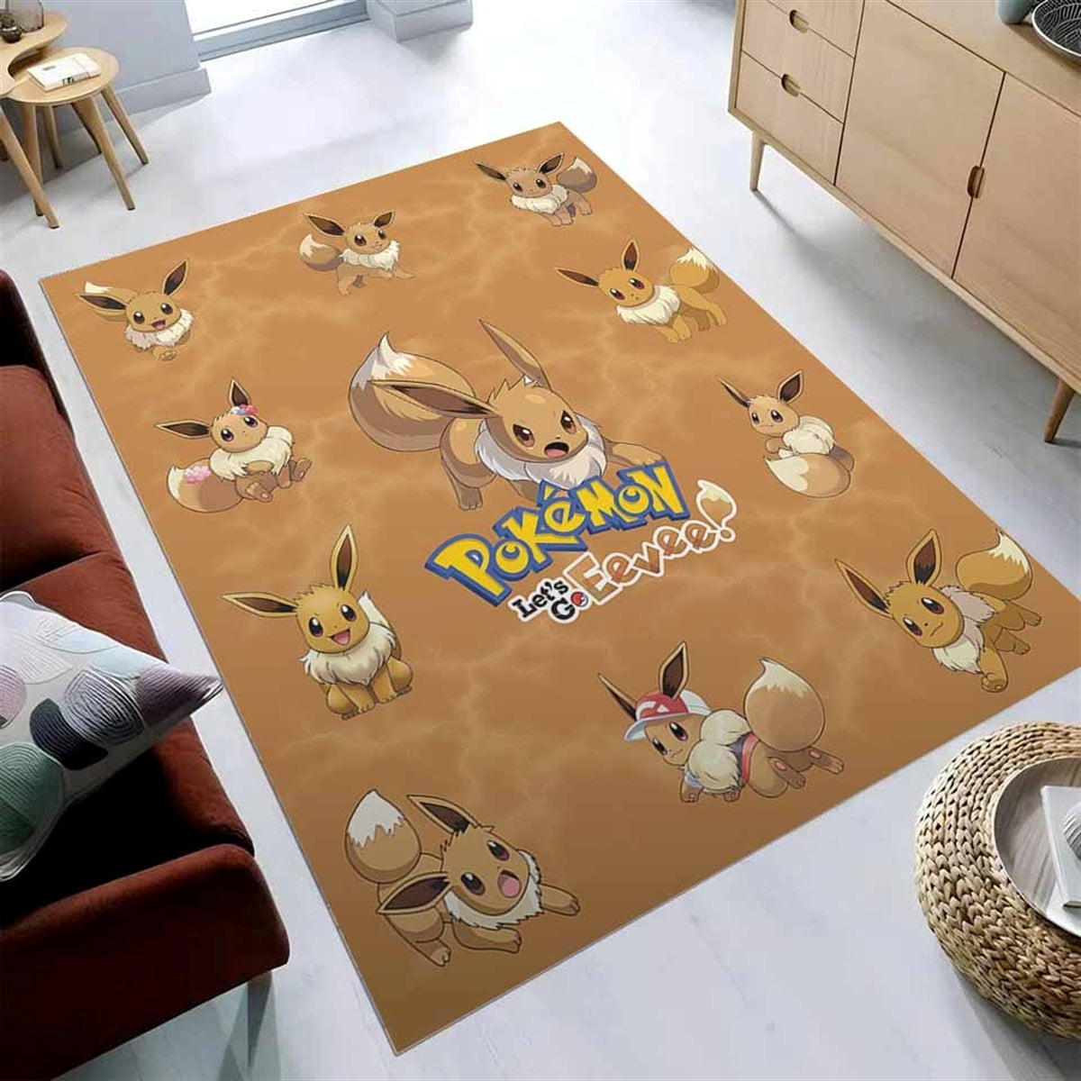 Let's Go Pokemon Evoli Teppich – Bild 3