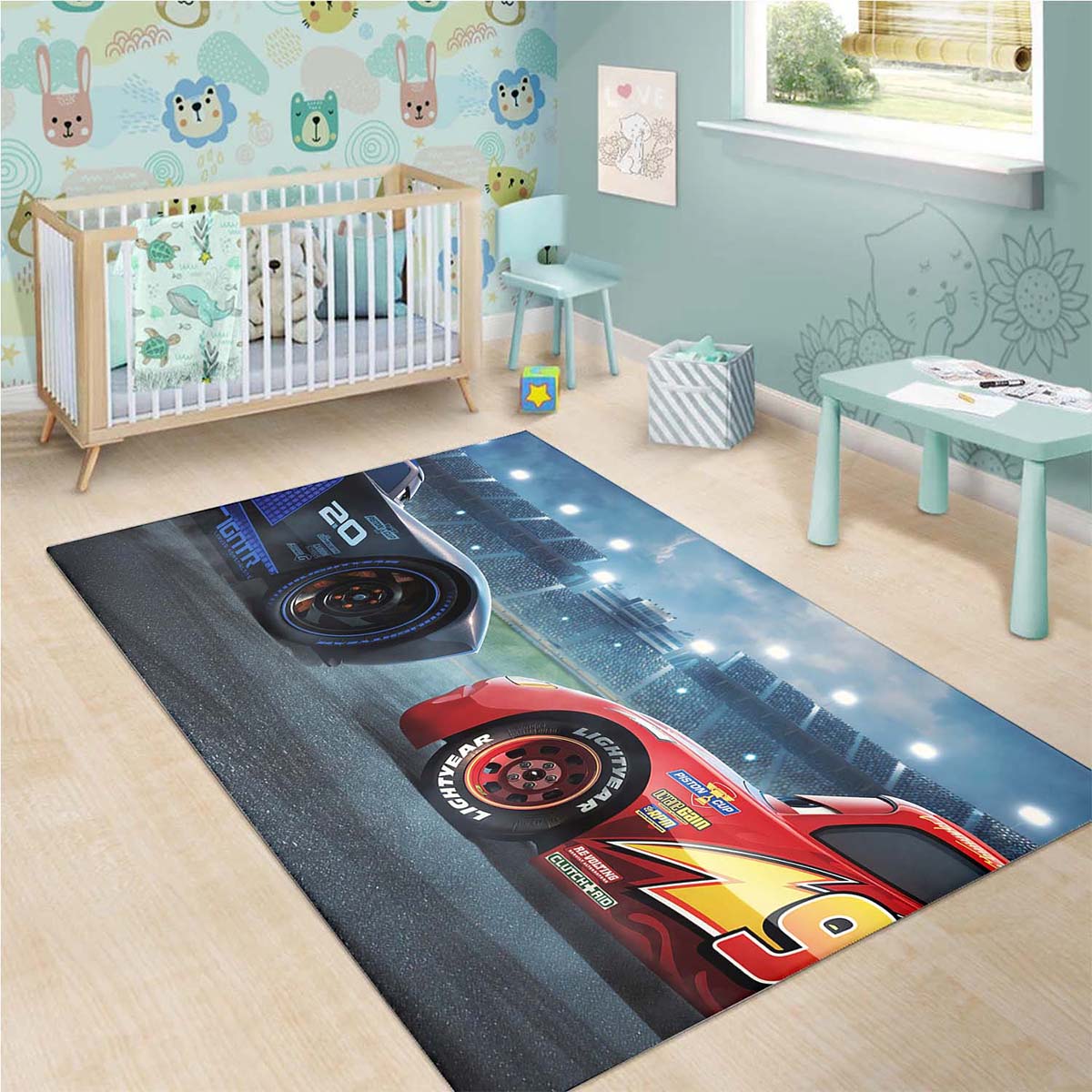 Lghtning Mcqueen Disney Cars 2 Teppich – Bild 3