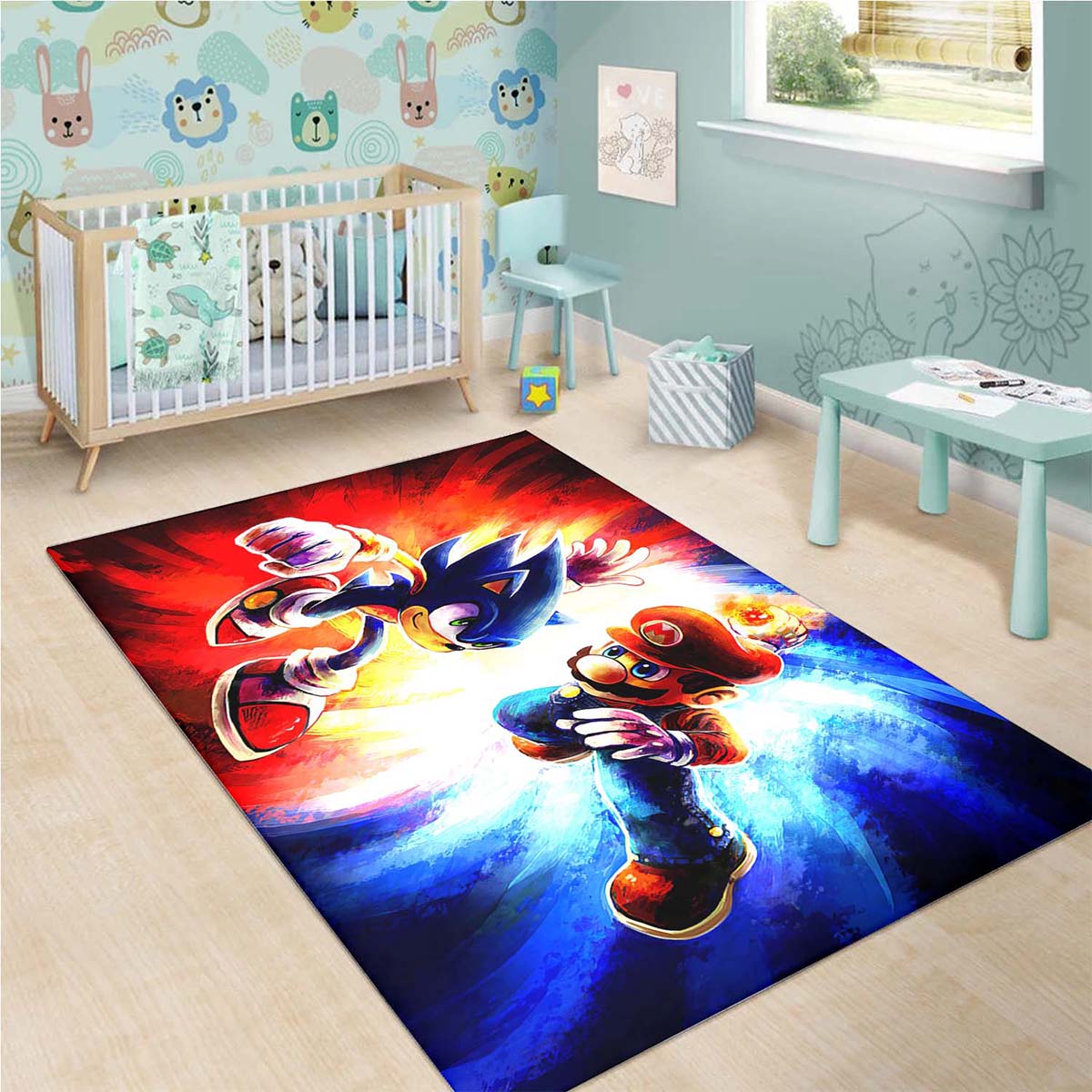 Mario And Sonic 02 Teppich – Bild 3