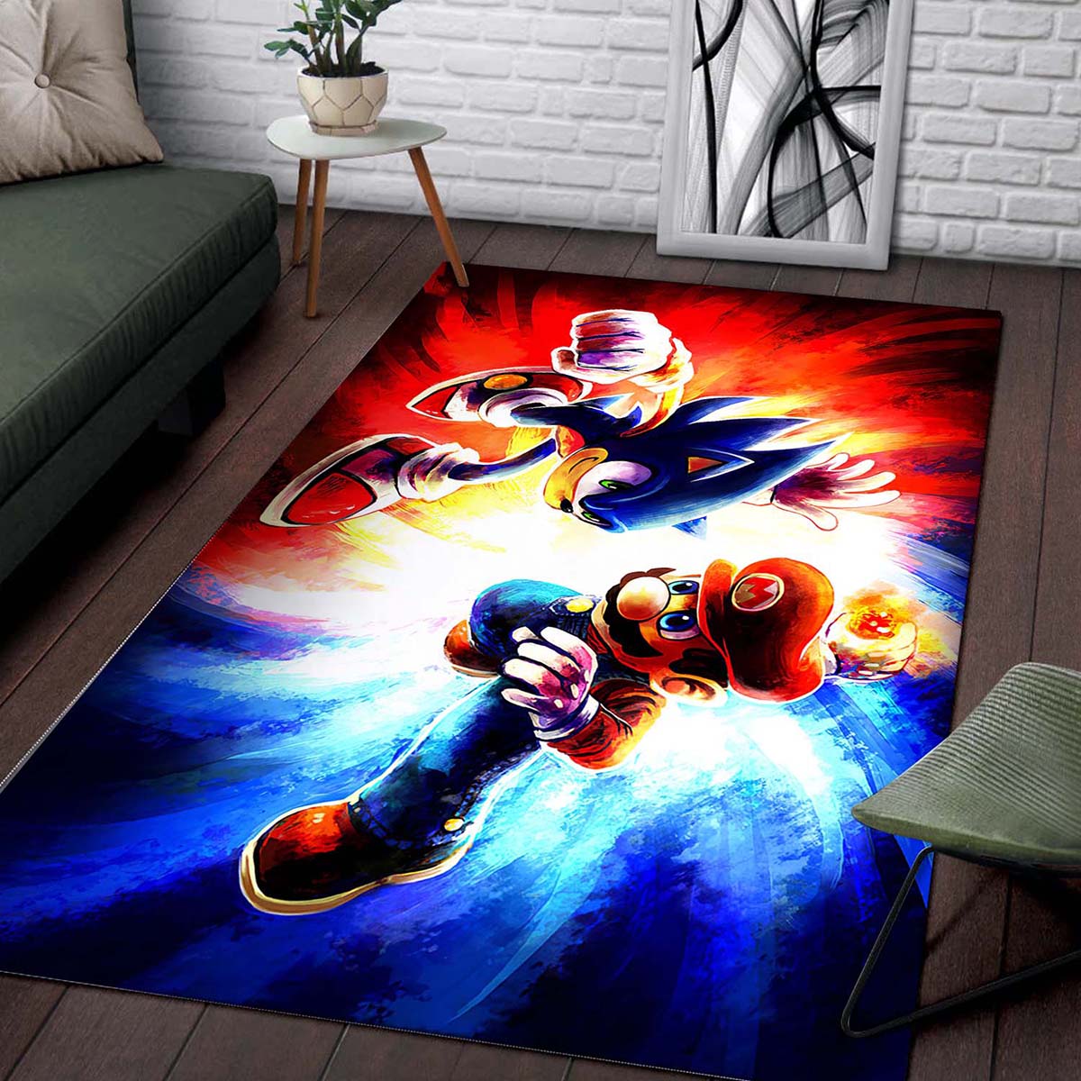 Mario And Sonic 02 Teppich – Bild 2