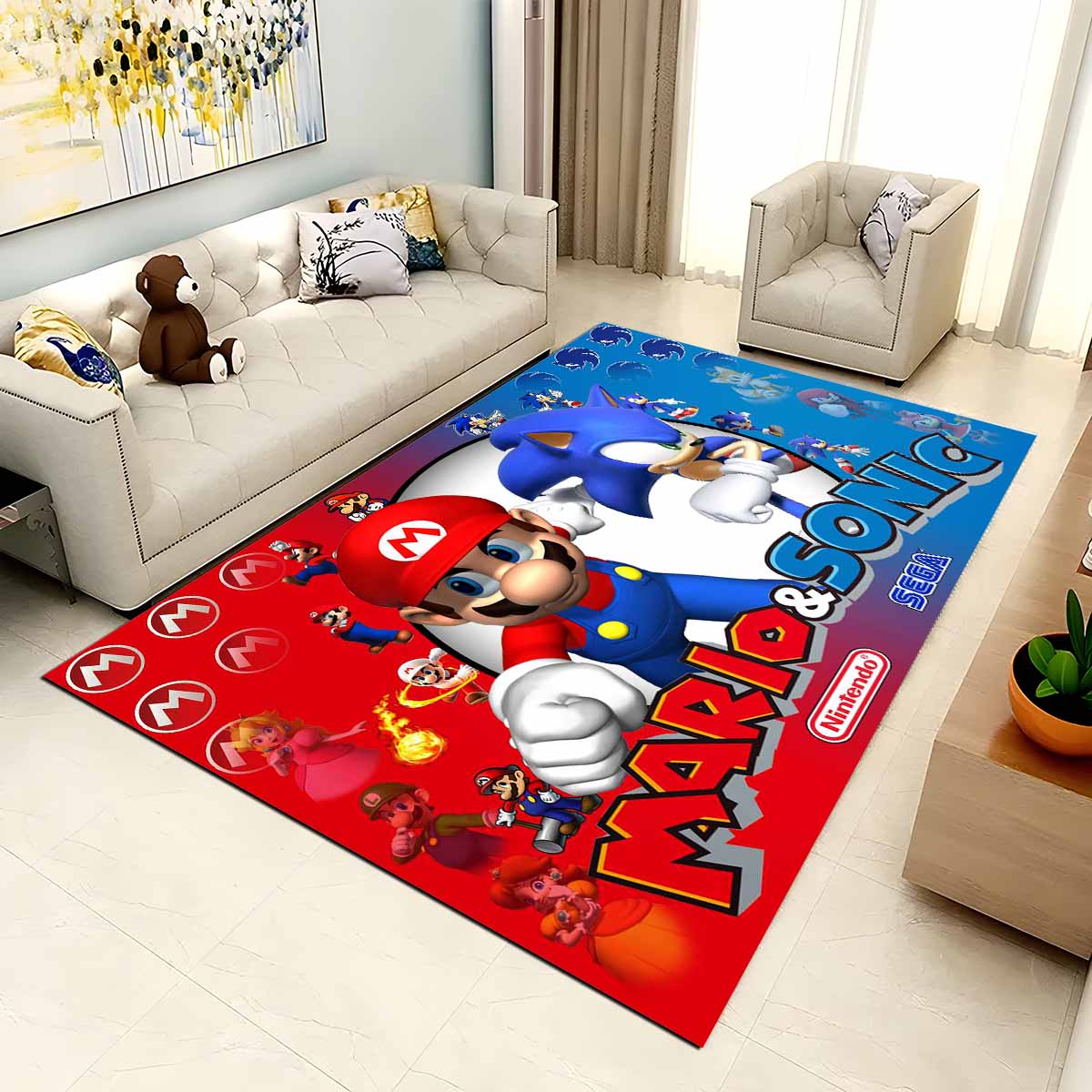 Mario Und Sonic 2 Teppich – Bild 2