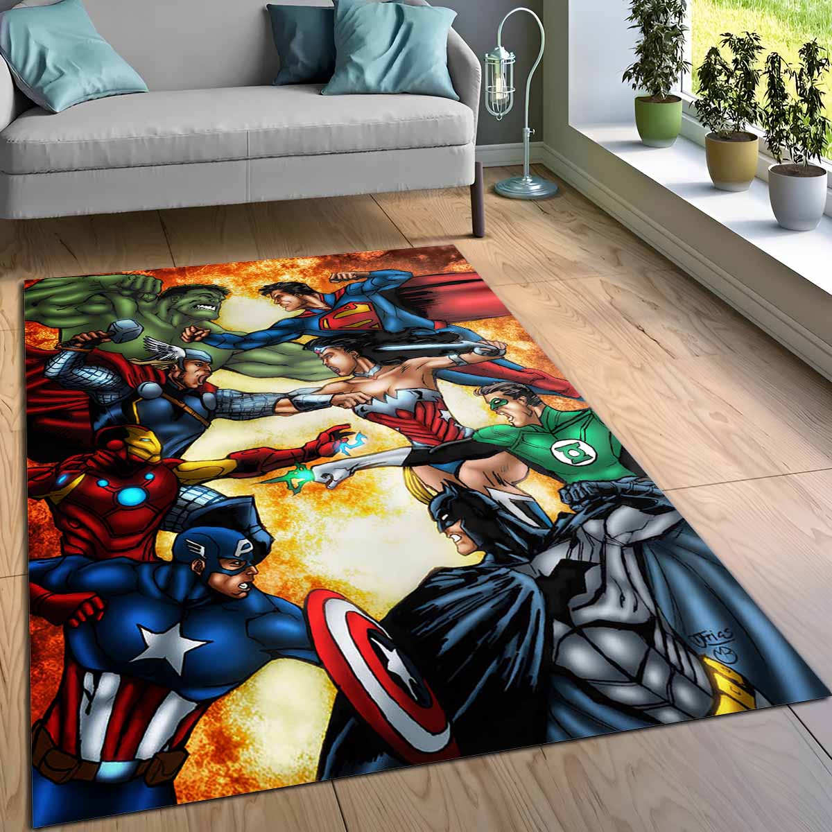 Marvel Und Dc Comics Teppich – Bild 3