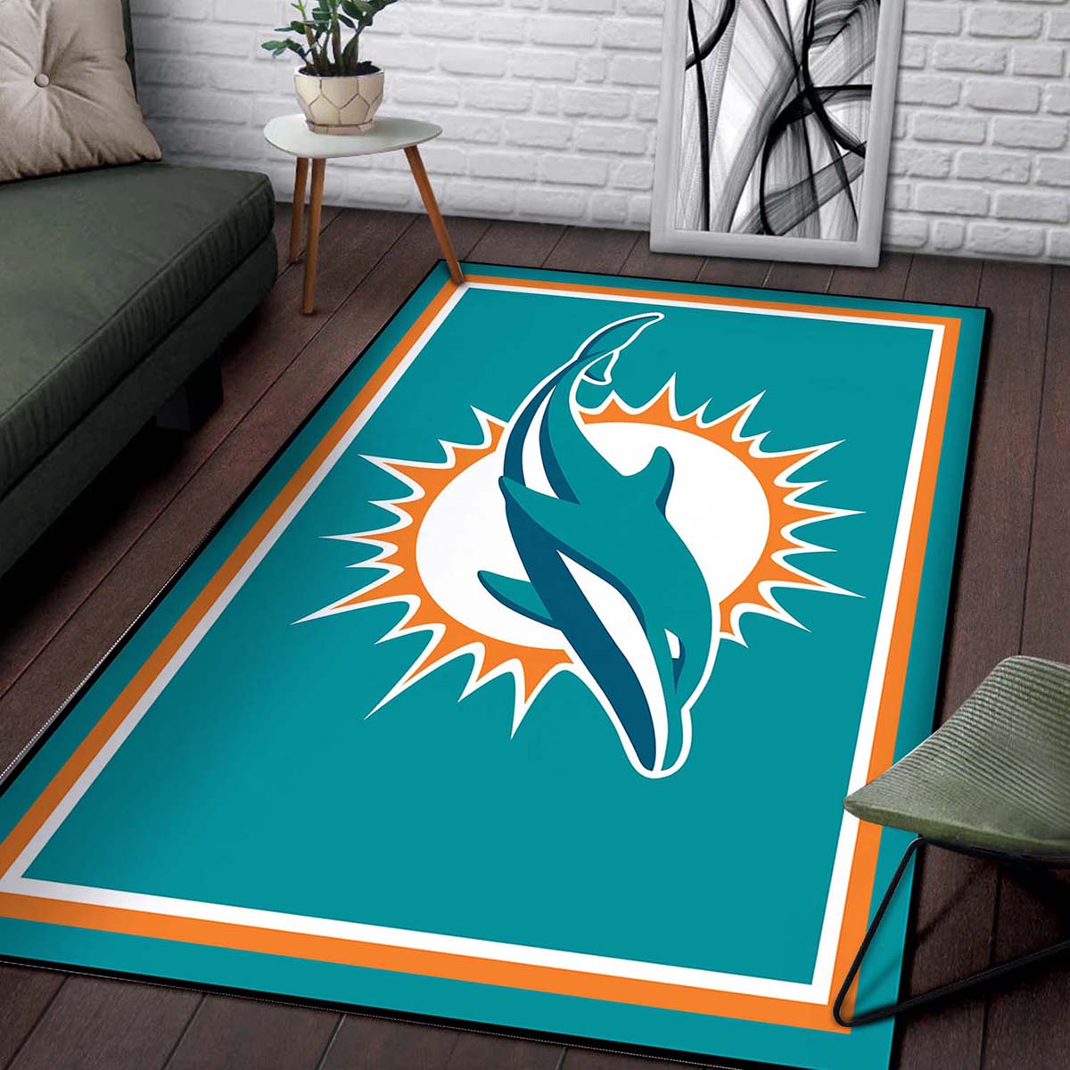 Miami Dolphins Football Teppich – Bild 2