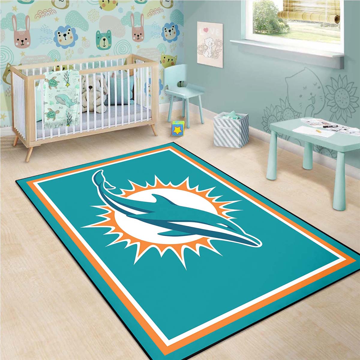 Miami Dolphins Football Teppich – Bild 3
