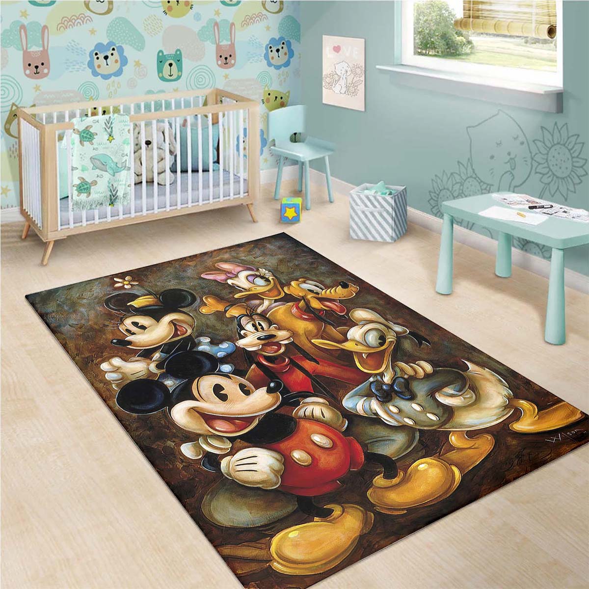 Mickey Mouse & Friends Schlafzimmer Wohnzimmer Dekor 190830 Teppich – Bild 3