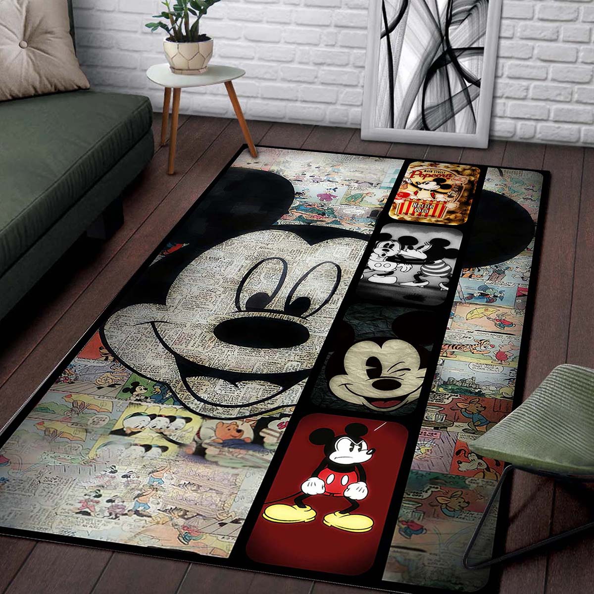 Mickey Mouse Wohnzimmer Dekor Disney Movie 1906 Teppich – Bild 2