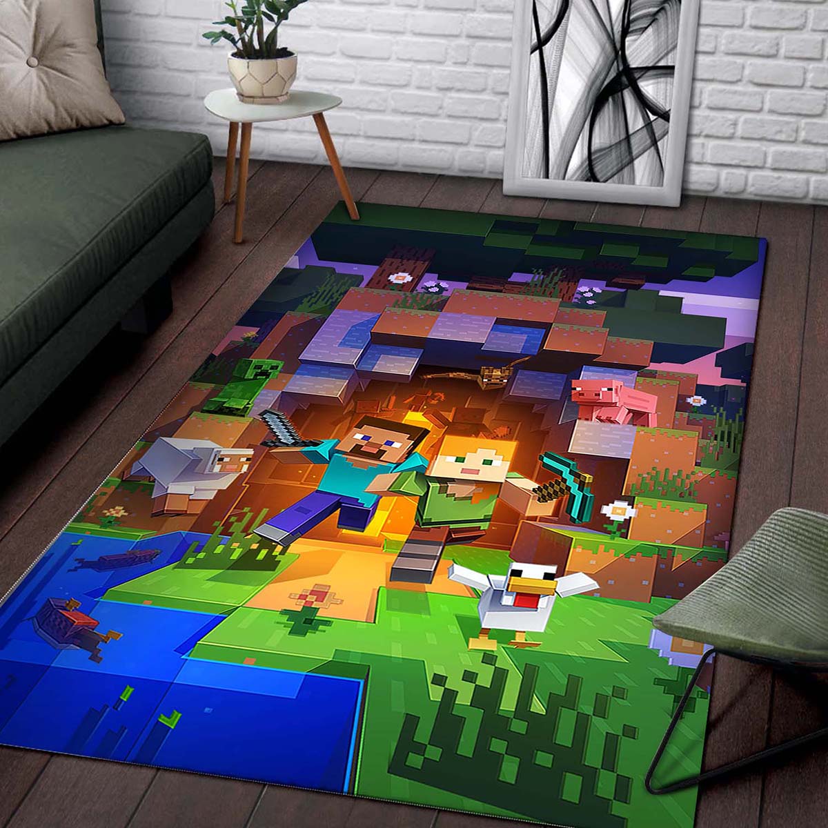 Minecraft Alle Charaktere 04 Teppich – Bild 2