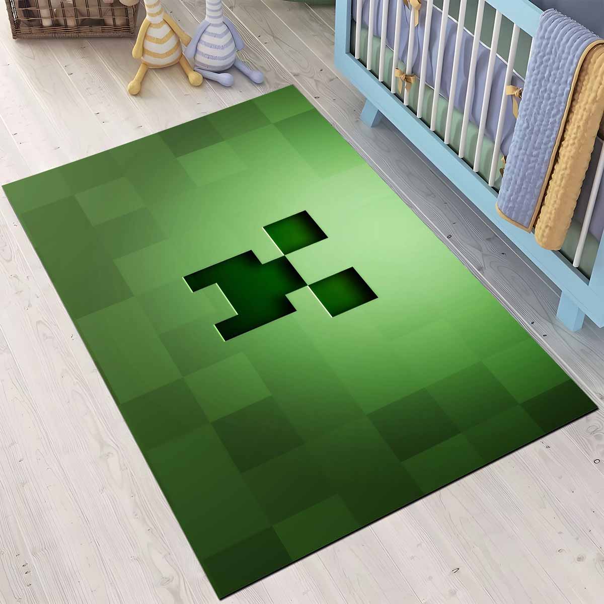 Minecraft Creeper Gesicht Teppich – Bild 3