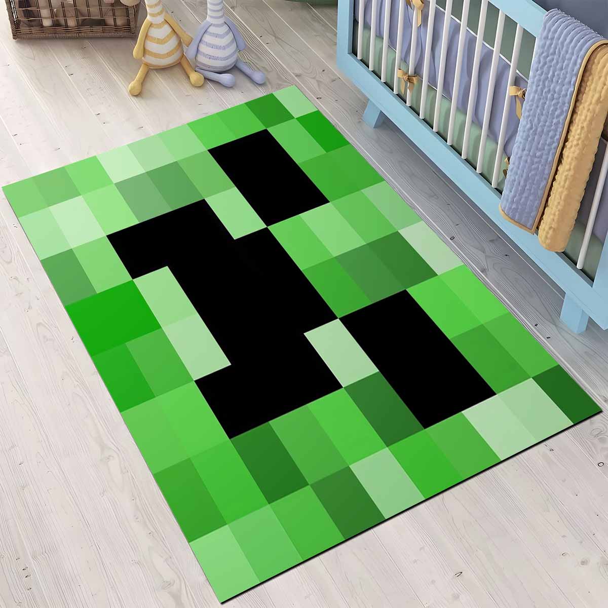 Minecraft Creeper Videospiel Teppich – Bild 3