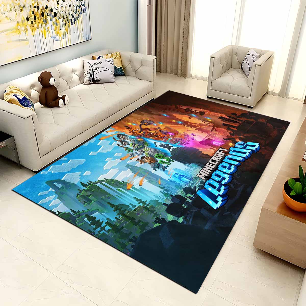 Minecraft Legenden Kampf Teppich – Bild 2