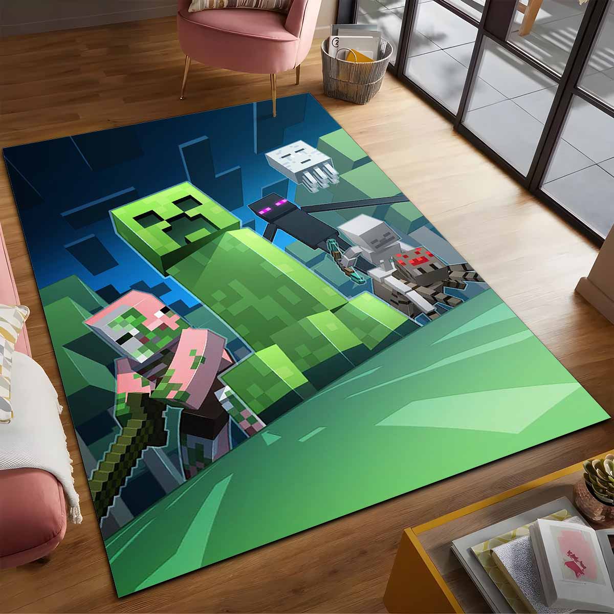Minecraft Schurke Creeper Spinne Enderman Teppich – Bild 2