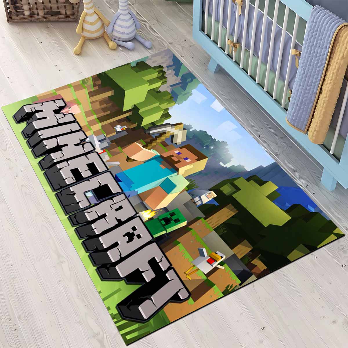 Minecraft Und Hauptcharakter Steve Teppich – Bild 3