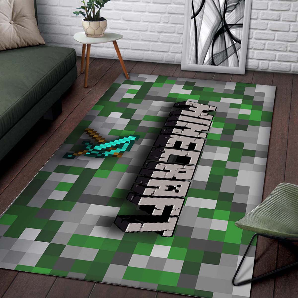 Minecraft Wohnzimmer Dekor 19120618 Teppich – Bild 2