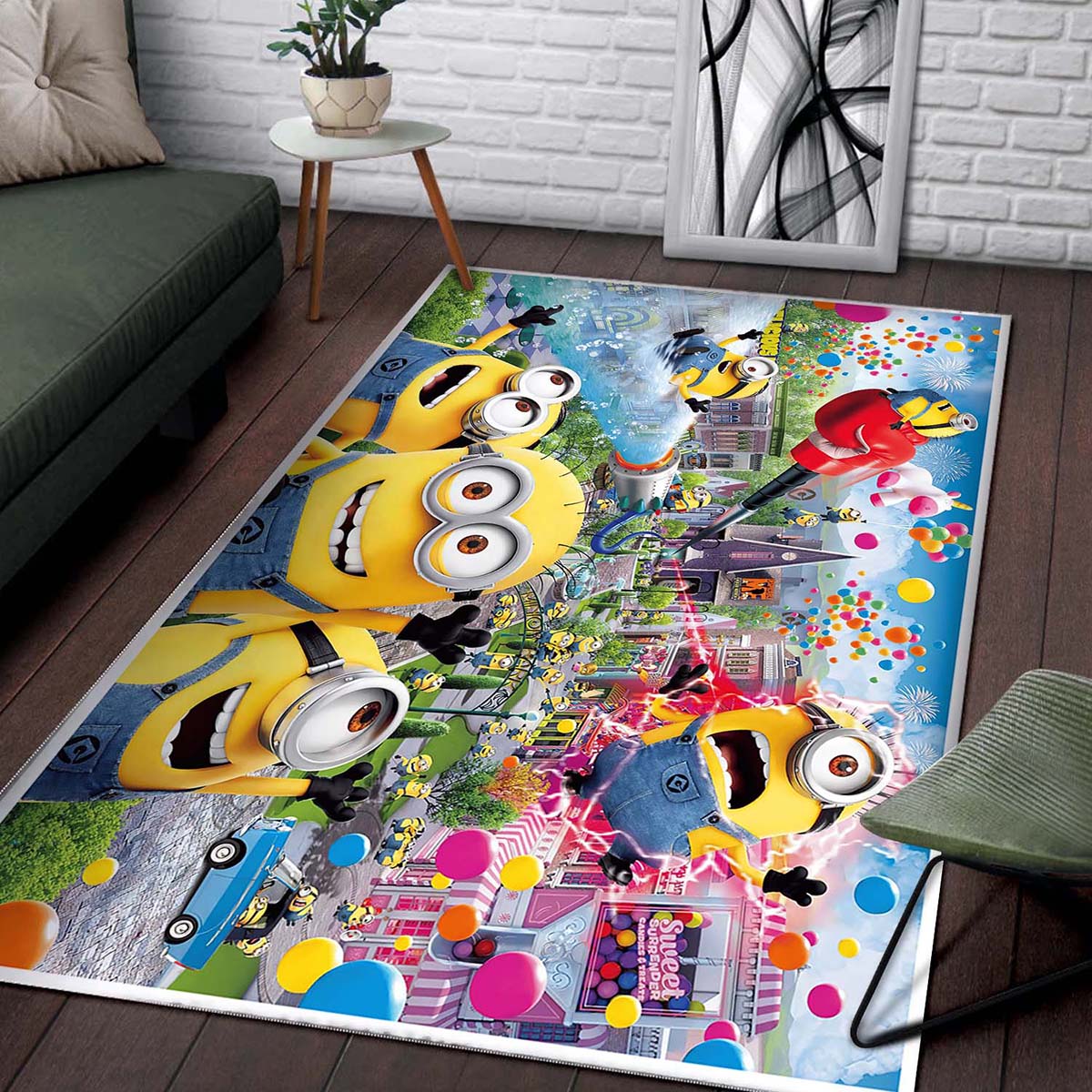 Minions Fan Gift Funny Minions Park Teppich – Bild 2