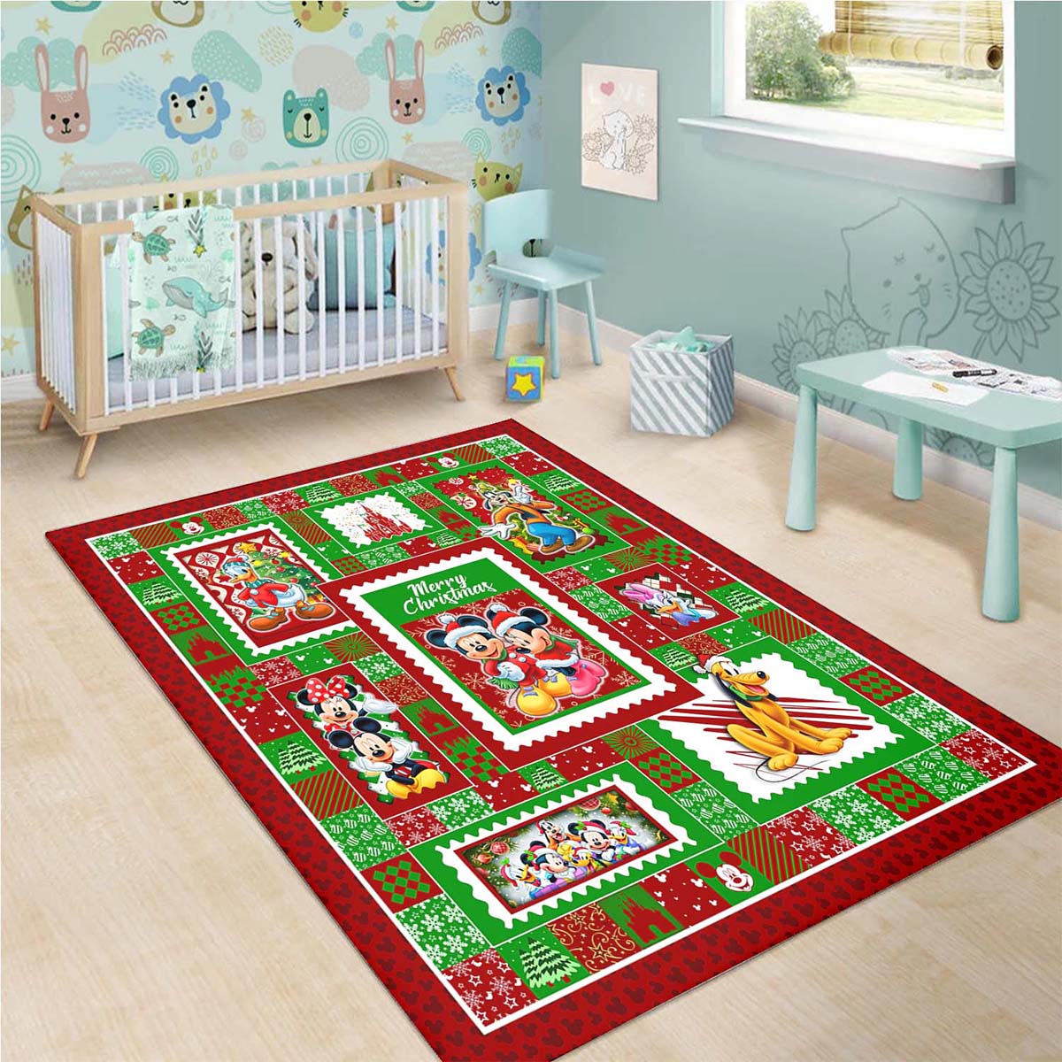Minnie & Mickey Mouse A Christmas Gift Disney Teppich – Bild 3