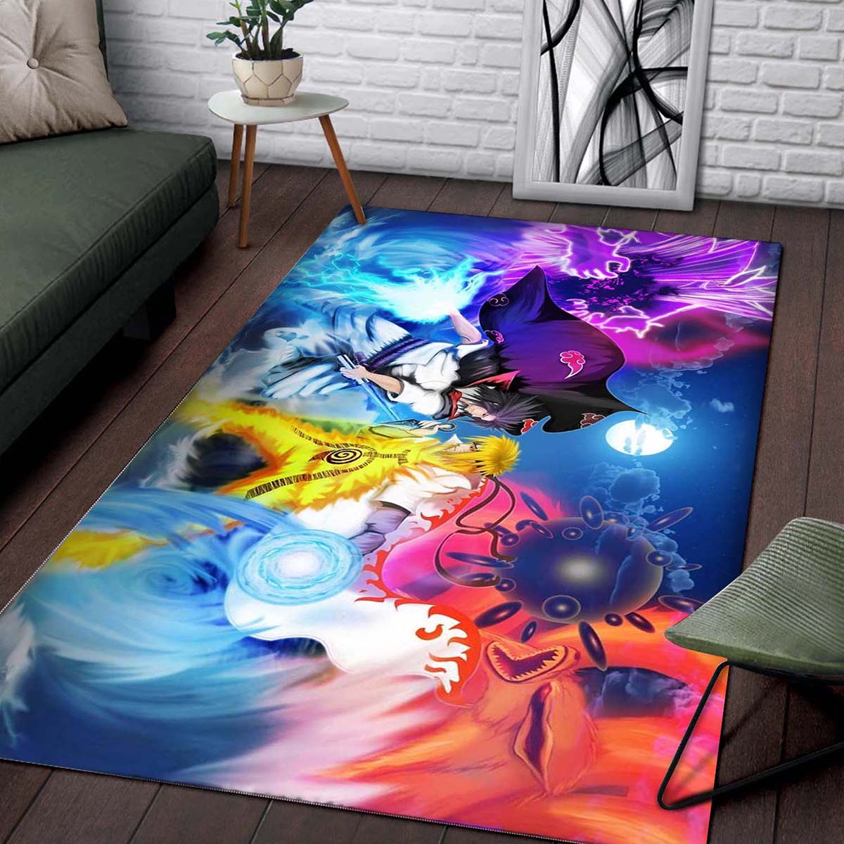 Naruto And Sasuke 2 Teppich – Bild 2